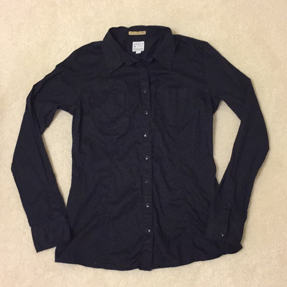 ‼️3 for $20 Guess The Classic Shirt black